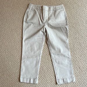 Gently worn, Size 0, So Slimming by Chicos, Beige Crops w/ cuff and 4 pockets